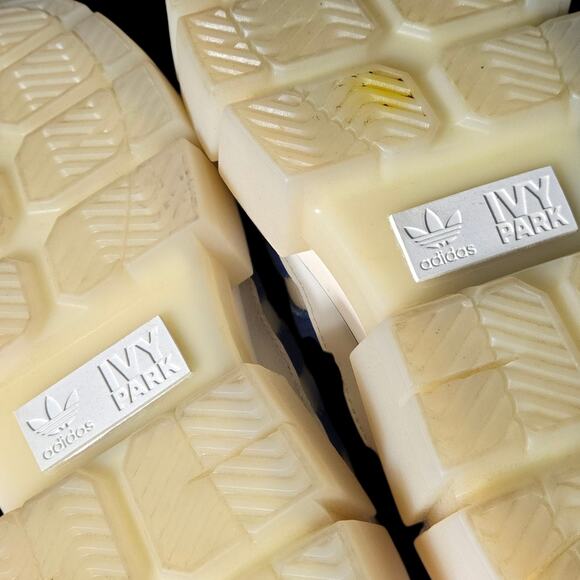 Adidas Ivy Park Super Sleek Sneakers White Chunky Platform Flatform Leather 7.5 - Picture 11 of 16